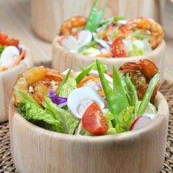 Grilled Shrimp Salad with Sesame Ginger Vinaigrette recipe
