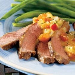 Steak with Chipotle Cheese Sauce recipe