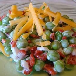 Bacon Ranch Pea Salad recipe