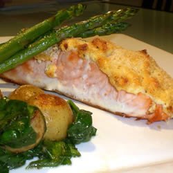 Delicious Feta-Crusted Salmon recipe