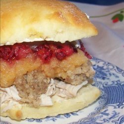 Crazy Mixed-Up Mile High Leftover Turkey Sandwich recipe