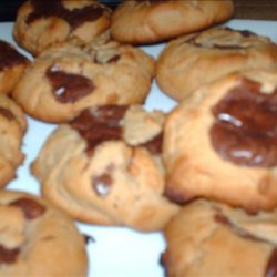 Chocolate Peanut Butter Volcano Cookies recipe