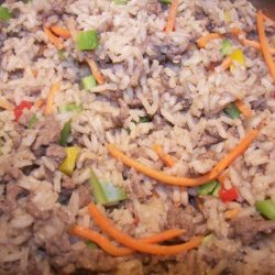 Easy Rice and Hamburger One Dish Dinner recipe