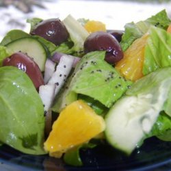 March Forth! Salad With Orange-Poppy Seed Vinaigrette recipe