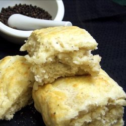 Peppery White Cheddar Biscuits recipe