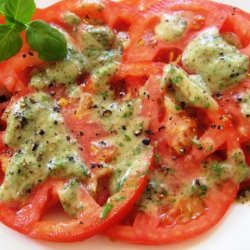 Tomatoes With Basil Vinaigrette recipe