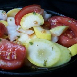 Zucchini, Tomato, Tarragon and White Wine Salad recipe