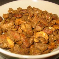 Caramel-Coated Spiced Nuts recipe