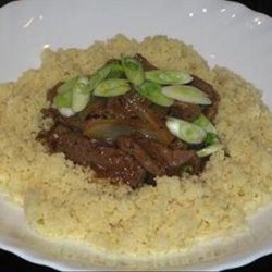 Mongolian Lamb Casserole With Couscous recipe