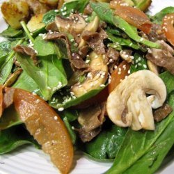 Steak  Spinach Sesame Salad recipe