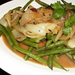 Green Beans With Roasted Onions recipe