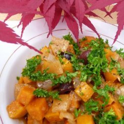Sweet Potato Salad (Slada Batata Hilwa) -Moroccan recipe