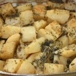 Lemon-Parsley Potatoes With a Parmesan Cheese Crust recipe