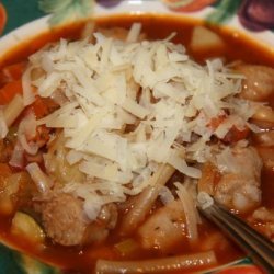 Hot Italian Sausage & Veggie Soup recipe