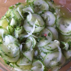 Marinated Cucumbers With a Thai Twist recipe
