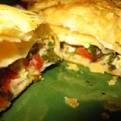 Fetta and Spinach Free Form Pie recipe