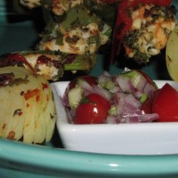 Ww Spicy Shrimp Kebabs With Tomatillo Salsa recipe