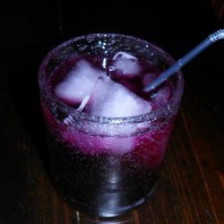 Alton Brown's Blueberry Soda from Good Eats (Food Network) recipe