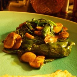 Spinach and Mushrooms recipe