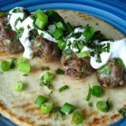 Lamb Meatball Gyros With Yogurt and Mint - Real Simple Mag - recipe