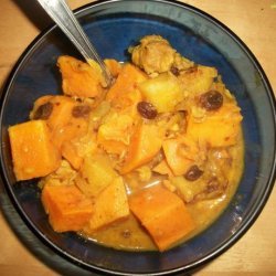 Sweet Curried Chicken, Yam and Apple Stew recipe