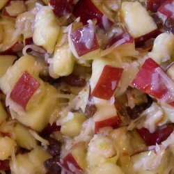 Old Fashioned Apple Salad With Cooked Dressing recipe