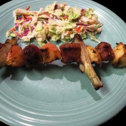 Sausage Fennel and Apple Skewers recipe