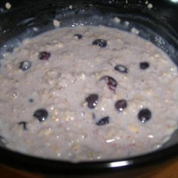 Oatmeal with Barley and Blueberries recipe