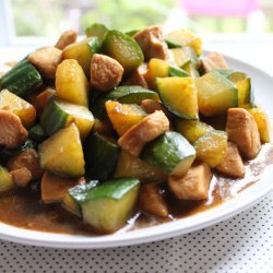 Chicken With Cucumbers recipe