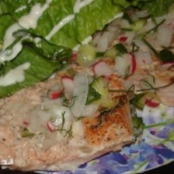 Oven Poached Salmon a La Paige (Rachael Ray) recipe