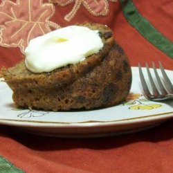 Mincemeat Spice Cake W/ Creamy Eggnog Topping recipe