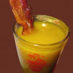 Butternut Squash Soup Shots With Candied Bacon recipe