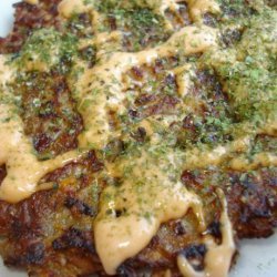 Japanese Vegetable Pancakes (Okonomiyaki) recipe