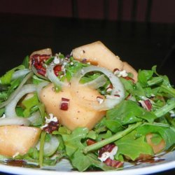 Cantaloupe, Red Onion, & Walnut Salad recipe