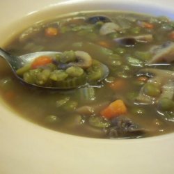 Mushroom and Split Pea Soup recipe