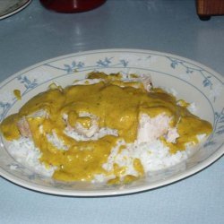 Turkey Slices With Curry Cream Sauce recipe