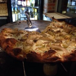 Grilled Artichoke-Mushroom Pizza recipe