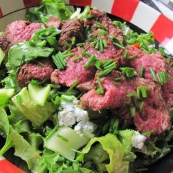 Sliced Steak Salad With Bloody Mary Vinaigrette recipe