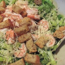 Caesar Salad Chiffonade With Shrimp or Crab recipe