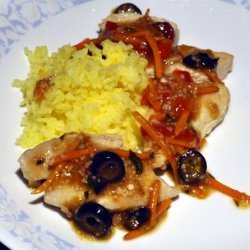 Bejeweled Chicken and Saffron Rice recipe