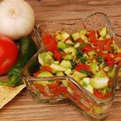Fresh and Light Cucumber Salsa recipe
