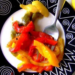 Tangy Marinated Red Peppers recipe