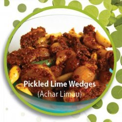 Pickled Lime Wedges (Achar Limau) recipe