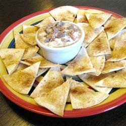 Tortilla Crisps with Brickle Dip recipe