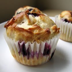 Blueberry Cream Muffins recipe
