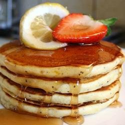 Sunday Morning Lemon Poppy Seed Pancakes recipe