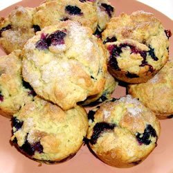 Blueberry Oat Muffins recipe