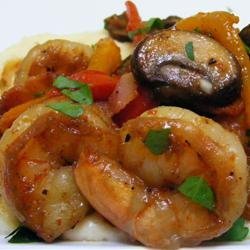 Shrimp over Cheese Grits recipe