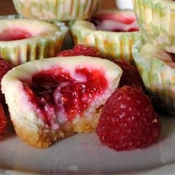 Key Lime Cheesecakes with Raspberry Swirls recipe