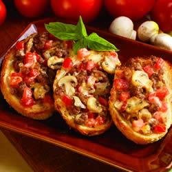 Italian-Topped Garlic Bread recipe
